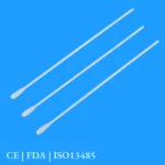 Polyester Fiber Testing Rayon Tipped Sampling Swab Can Be Broken At Will 15x150